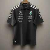 Mercedes AMG Petronas F1 Black Polo Shirt